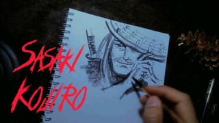 menggambar karakter dari anime record of ragnarok