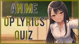 Anime Opening Lyrics Quiz (First Line Edition) - 50 Openings