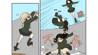 【少女与战车】漫画涂色-喀秋莎日记