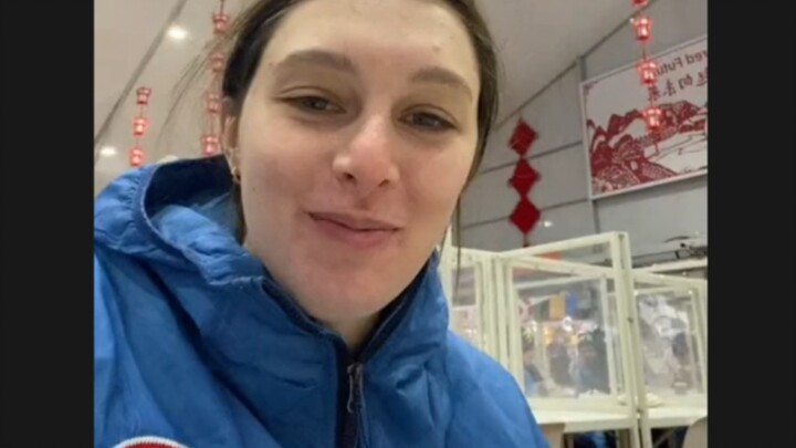 2022 Winter Olympics (112) Tess Maude’s last breakfast in China 🌼^🌼 Hahaha, the BGM is so cute!
