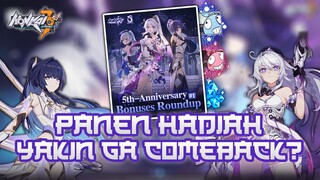 Hadiah Hadiah di Anniv Ke-5 Honkai Impact 3