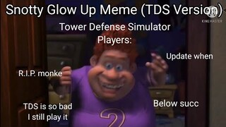 Snotty Boy Glow Up Meme (Tower Defense Simulator Version)