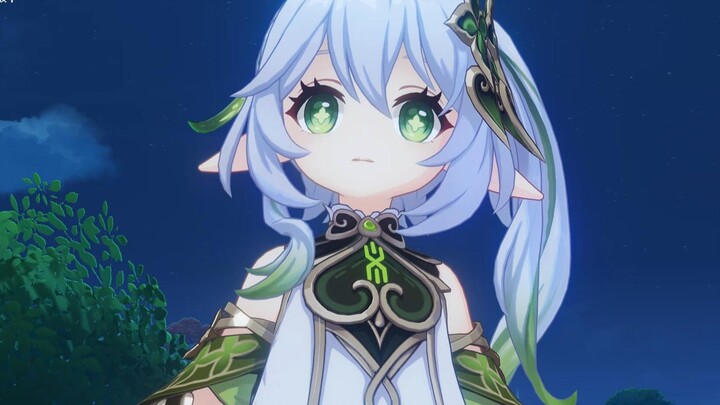 The little Grass God turns into a Mush-Mush and tries to act cute, but gets busted—so adorable! Nahi