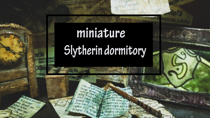 [Miniature] I Put Slytherin Dormitory Into A Wooden Box