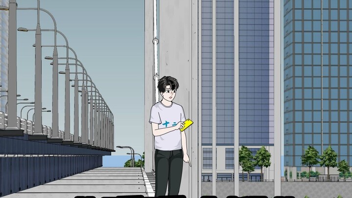 "Warm Monkey" Late at night, my roommate told me outside the window that there was something good