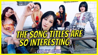 EXID Comeback Album X Tracklist