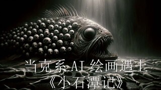 When Kexi-style AI art meets "Record of the Little Stone Pond": Hundreds of fish swim in the pond