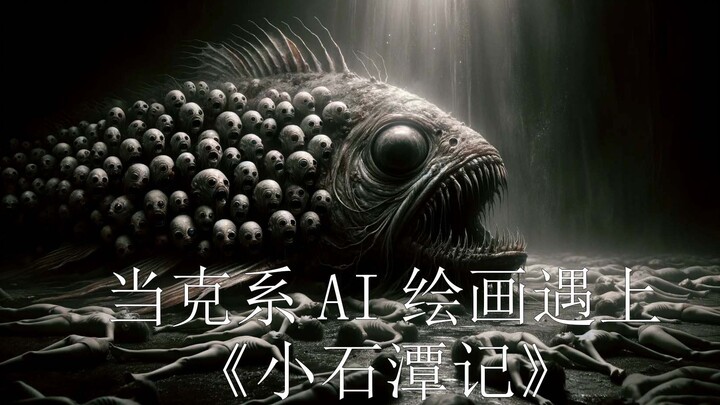 เมื่อ AI วาดภาพสไตล์เคอจีพบกับ "เสี่ยวสือถานจี้": ปลาในบ่อกระหายนับร้อยตัว