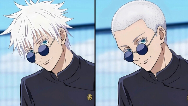 Jujutsu Kaisen, but all the boys have buzz cuts.