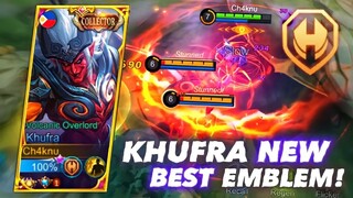 THIS KHUFRA OLD EMBLEM IS STILL POWERFUL! 😱 | KHUFRA BEST EMBLEM 2022 | MLBB