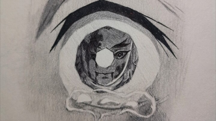 [จิตรกรรม]ดวงตาของคามาโดะ ทันจิโร่|<ดาบพิฆาตอสูร>