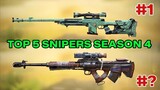 Top 5 Snipers in CODM Season 4 (Gunsmith Builds)