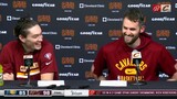 "I think we're gonna need some oxygen." -Kevin Love and Cedi Osman