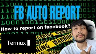 PAANO MAG AUTO REPORT SA FACEBOOK GAMIT ANG TERMUX