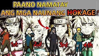 ANO ANG IKINAMATAY NG MGA NAUNANG HOKAGE? 1st - 4th HOKAGE DEATH EXPLAINED| NARUTO TAGALOG ANALYSIS