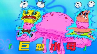 究竟什么原因？比鸡堡惊现巨型水母，珊迪化身为救世主！
