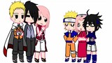Boruto’s Sakura, Naruto, and Sasuke meet genin them| a bit of sasusaku