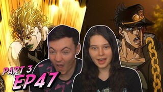 Jotaro Vs. DIO! | Jojo's Bizarre Adventure Part 3 Ep 47 REACTION & REVIEW!!