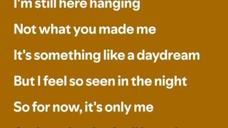 We can't be friends with lyrics