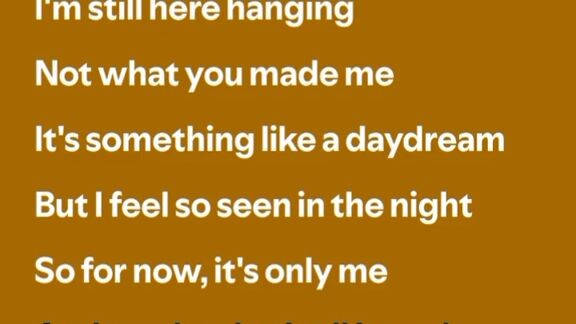 We can't be friends with lyrics