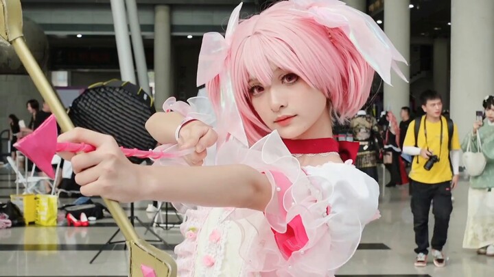 Sign a contract with me and become a Madoka BBQ bar! Puella Magi Madoka Magica cos[Rabbit An]