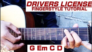 Drivers License | Olivia Rodrigo ( Guitar Fingerstyle Turorial ) | Step by Step | Easy Chords
