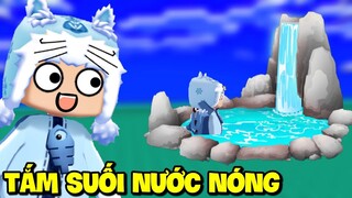 MEOWPEO LẦN ĐẦU ĐI TẮM SUỐI NƯỚC NÓNG TRONG MINI WORLD VÀ CÁI KẾT BẤT NGỜ