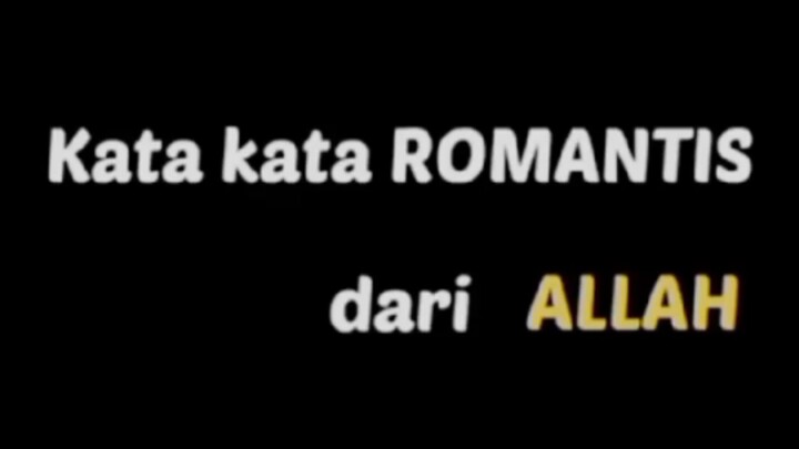 kata kata romantis dari Allah SWT