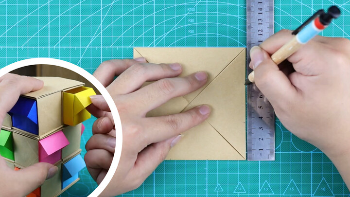 [DIY]วิธีพับกล่องเก็บของให้สวยงามจากกระดาษ