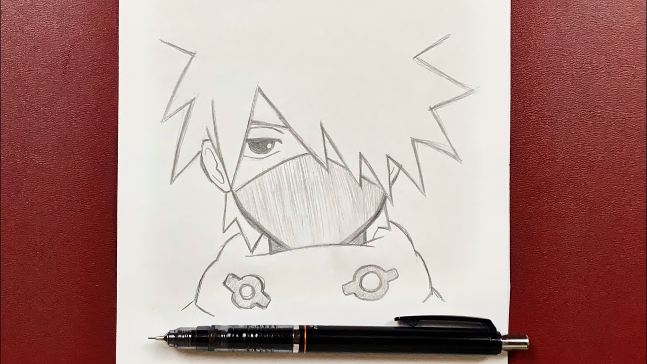 kakashi hatake drawing - Google Search  Kakashi drawing, Anime drawings  tutorials, Easy drawings
