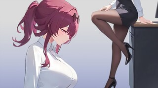 [Shame/OL] Mom: The pantyhose are quite comfortable, but this dress is too tight, which is a bit emb