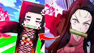 I Became NEZUKO from Demon Slayer in Minecraft Demon Slayer Mod!