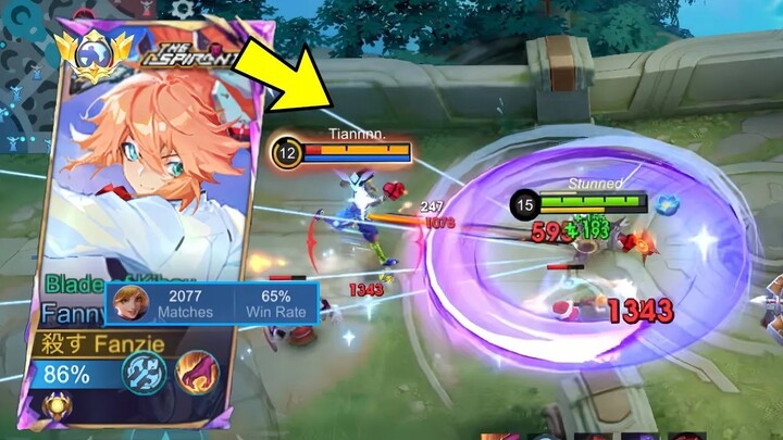 FANNY IS BACK! FANNY HYPER CARRY GAMEPLAY [SOLO CARRY TEAM] - MLBB