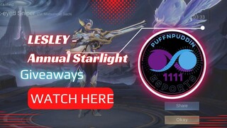 Lesley Annual Starlight Skin Gameplay 🔥