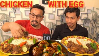 CHICKEN & EGG CURRY EATING CHALLENGE  || Yen GA YERMGA THONGBA CHABA HANBA TANABA || FOOD CHALLENGE