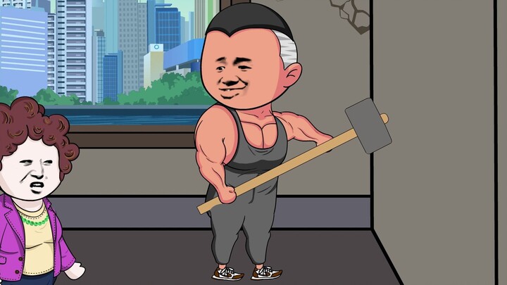 Bibi merenovasi dengan liar dan menghancurkan tembok penahan beban!