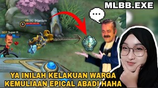 REACTION @Maqlo Gaming MLBB EXE ASLI NGAKAK KELAKUAN WARGA EPICAL FOREVER SAMA KY YG REACTION WK