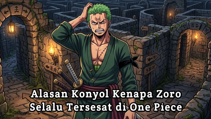 Alasan Konyol Kenapa Zoro Selalu Tersesat di One Piece