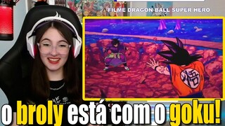 CATIA - Reagindo a Broly vs Goku | Dragon Ball SUPER: SUPER HERO  [REACT]