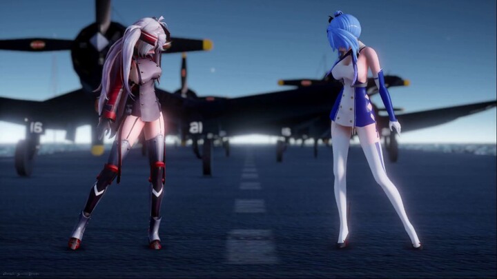 【MMD Azur Lane】Sea Breeze「Prinz Eugen×St. Louis」【アズールレーン　プリンツ・オイゲン×セントルイス】