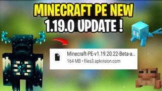 MINECRAFT PE 1.19. OFFICIAL VERSION RELEASED | MINECRAFT PE 1.19 THE WILD UPDATE | MINECRAFT UPDATE