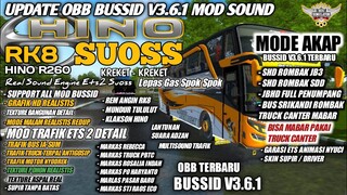 UPDATE OBB BUSSID V3.6.1 SOUND SUOSS HINO RK8 | MODE AKAP TERBARU | BUS SIMULATOR INDONESIA