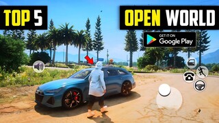 Top 5 *REALISTIC* Best OPEN WORLD Games For Android 2023 l High Graphics Open World Games