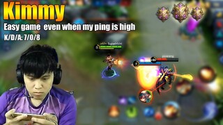 Easy Kimmy game  even when my ping is high | Mythic rank gameplay [K2 Zoro]