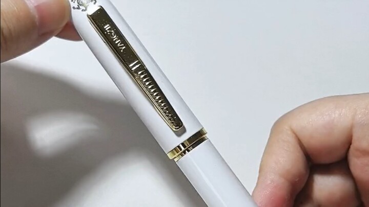 Of course you should write a few more characters with a new pen!