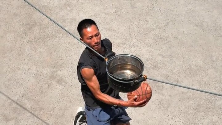 Dude, is the Hulk guarding you?! Basketball