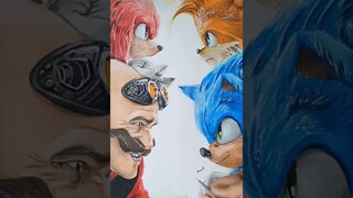 Drawing Sonic The Hedgehog 2 #shorts