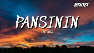 Christian - Pansinin (Official Audio)🎤 ko