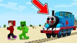 Mikey & JJ vs Thomas the Train in Minecraft Maizen JJ & Mikey Nico Cash Smirky Cloudy