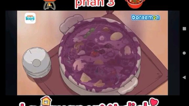 nobita ăn món hầm của chanen.